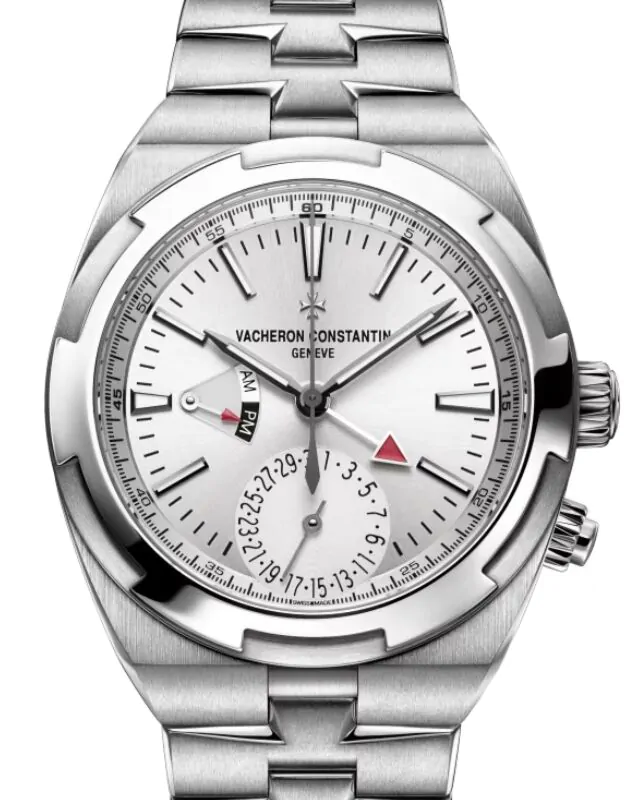 Vacheron Constantin Overseas Dual Time 41mm Steel Silver Dial