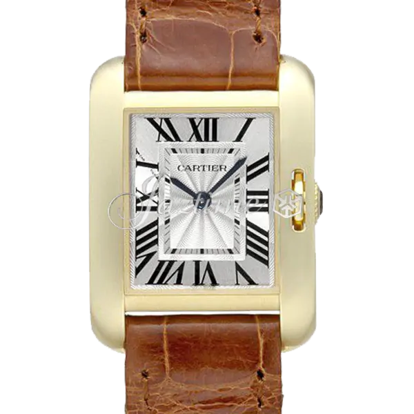 Cartier ゴールド レザー 時計 CARTIER W5310028 TANK ANGLAISE YELLOW GOLD, LEATHER BRAND NEW