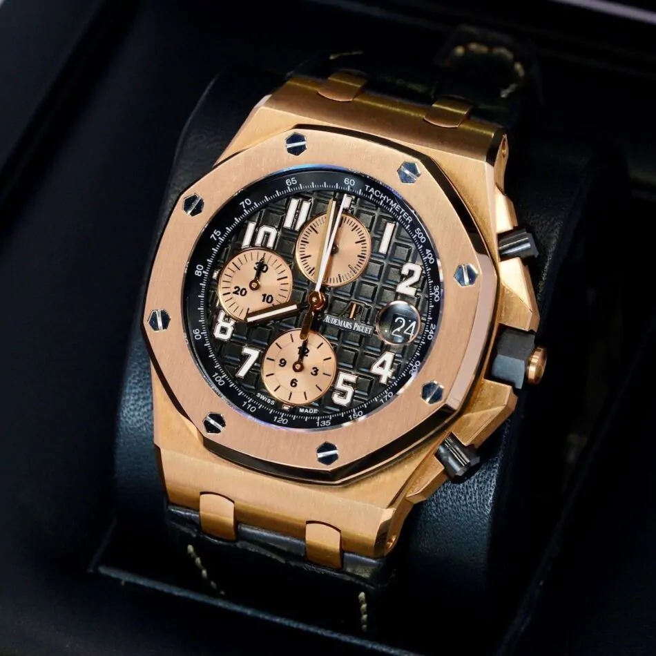 Audemars Piguet Offshore Chronograph Rose Gold 42mm Black Arabic