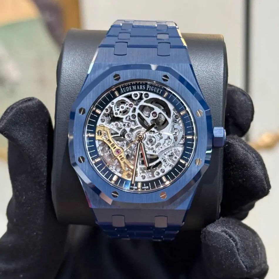 【ロイヤルブルー】 Audemars Piguet Royal Oak Double Balance Wheel Openworked Blue