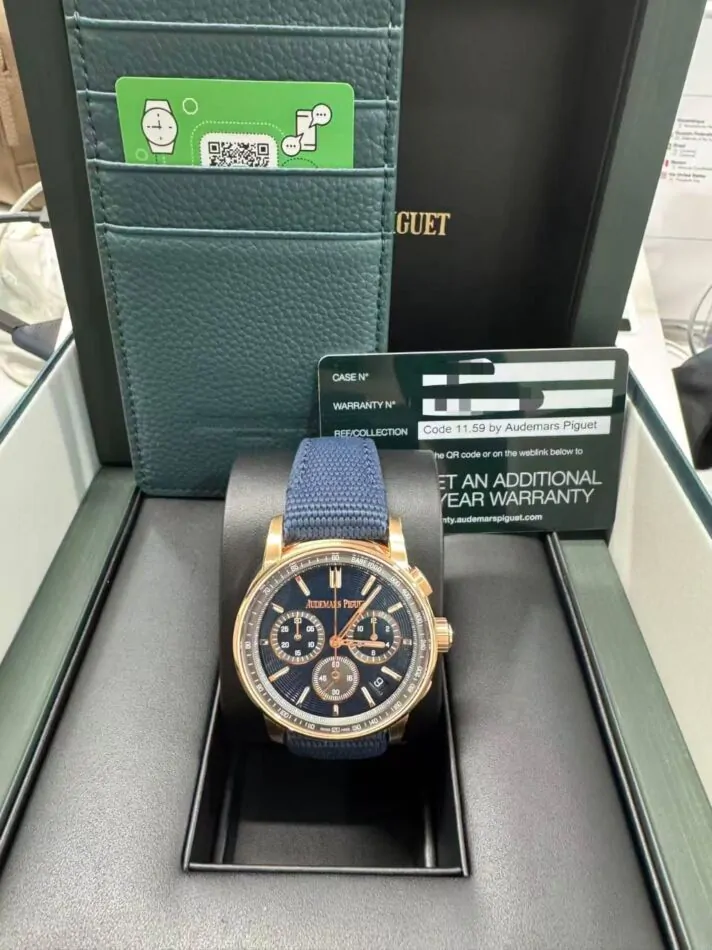 Audemars Piguet Code 11.59 Chronograph Pink Rose Gold 41mm Blue