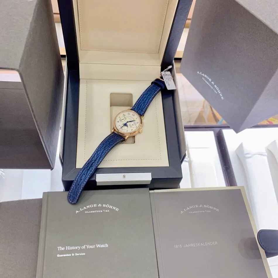 A Lange Sohne 1815 Annual Calendar Pink Rose Gold 40mm Argente