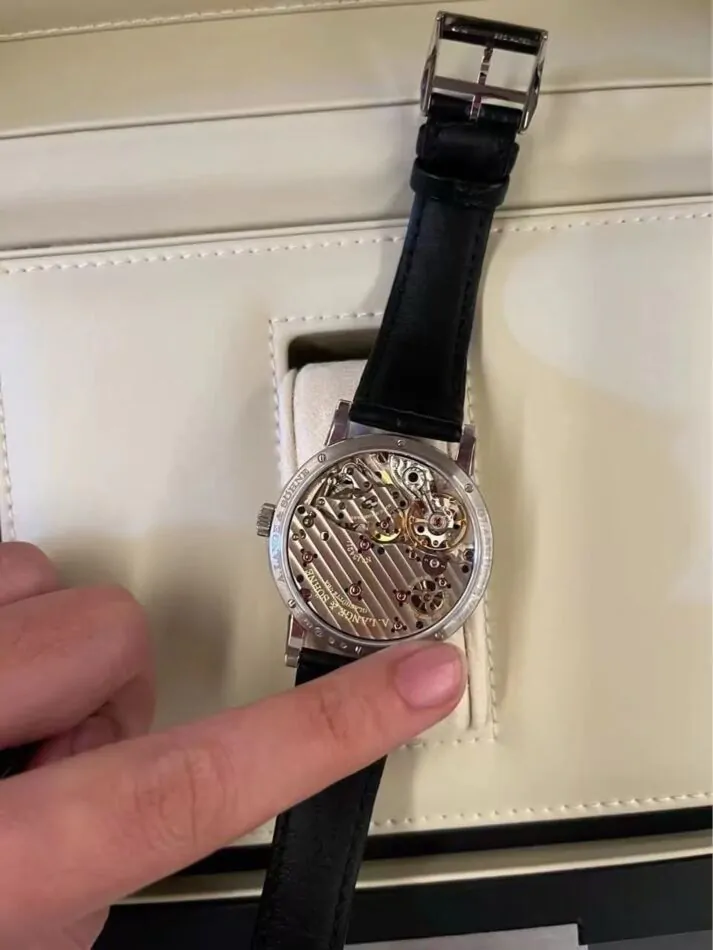 A Lange Sohne Richard Lange Jumping Seconds White Gold 40mm Black