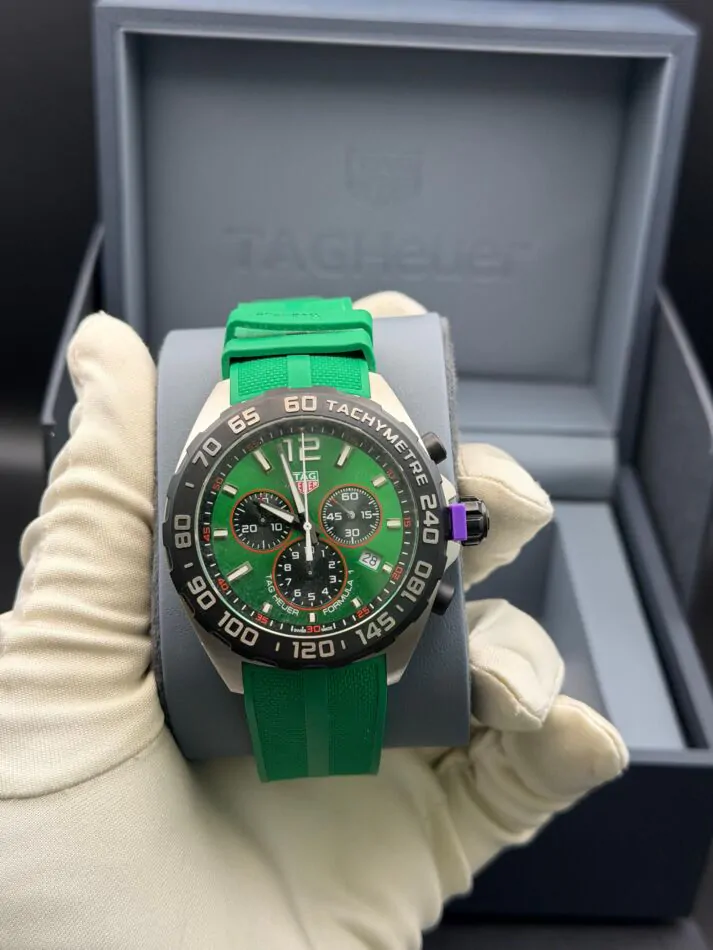Tag Heuer Formula 1 Quartz Chronograph Stainless Steel 43mm Green
